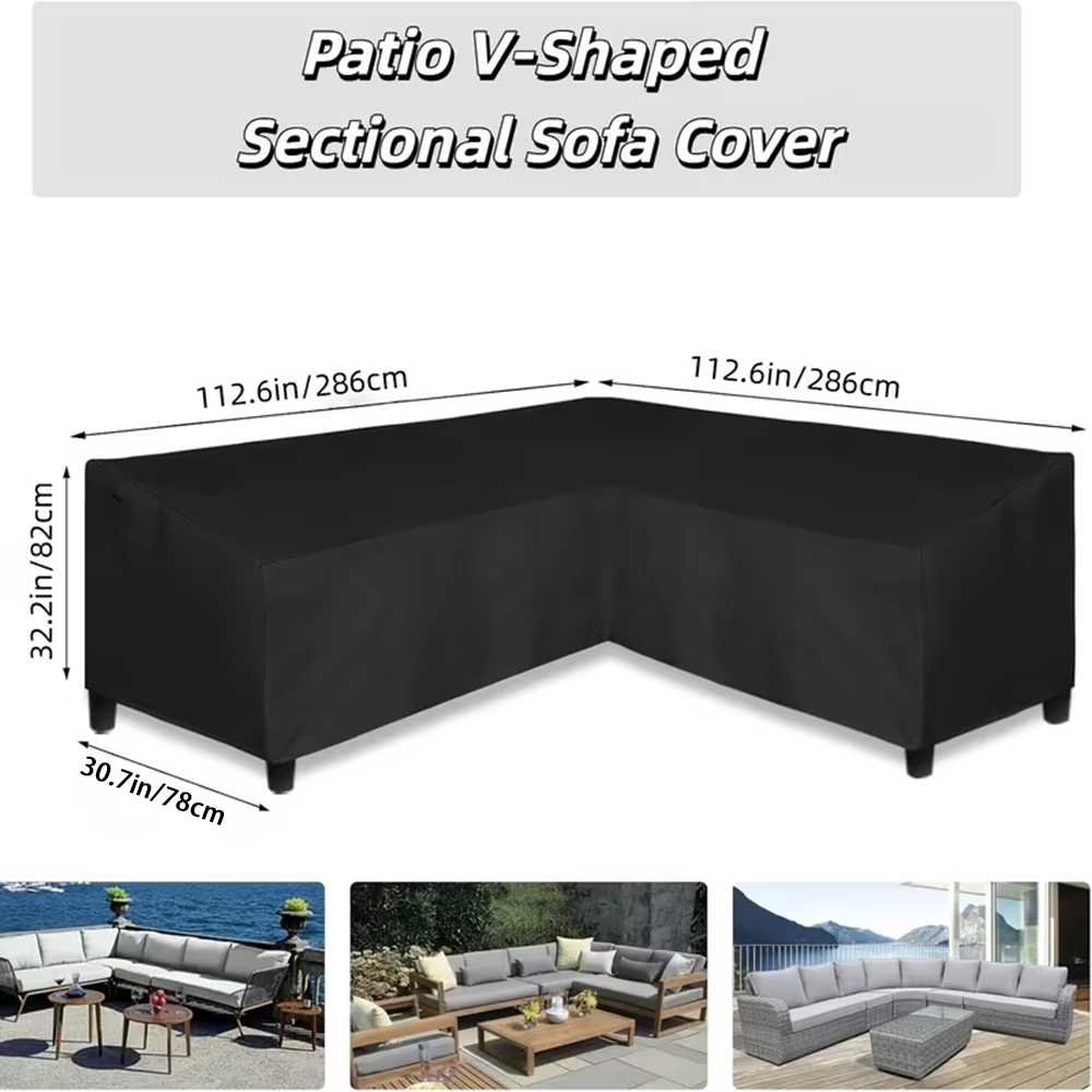 Outdoor Furniture Cover Xl - Ağır Hizmet Tipi L Şekilli Dış