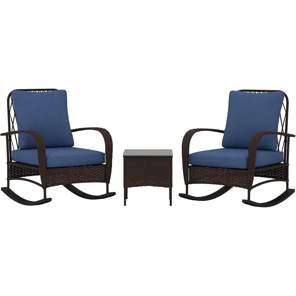 Outdoor Furniture Metal Chairs - PE Rattan Sallanan Sandalyeler, Sehpa ve