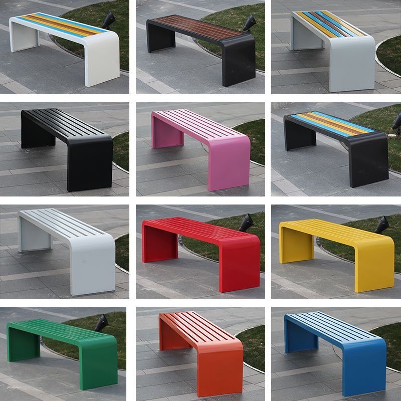 Outdoor Furniture Metal Chairs - 1m-1.8m soğuk haddelenmiş çelik metal bank