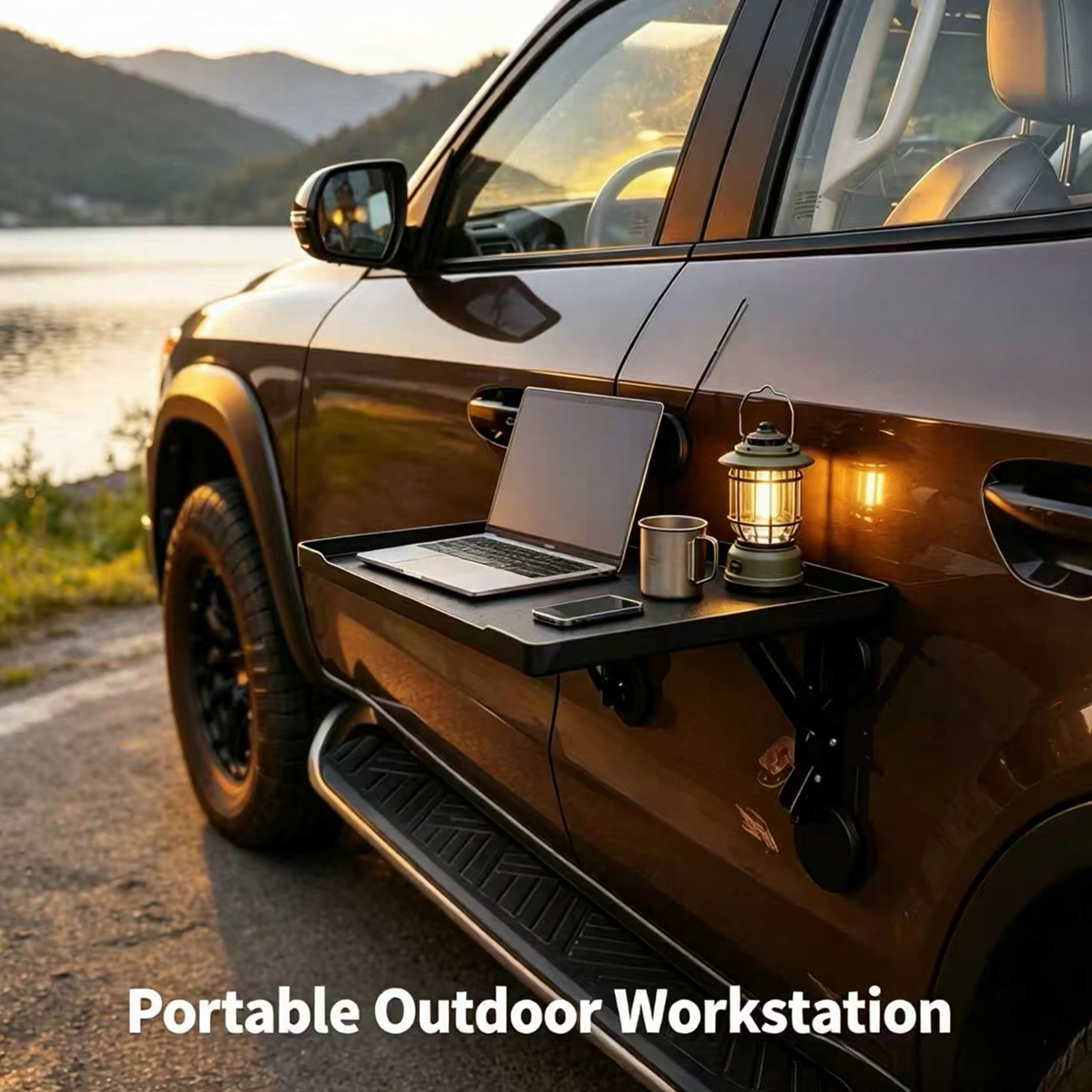 Outdoor Furniture Australia - Manyetik Katlanabilir Araba Yan Sehpası Taşınabilir