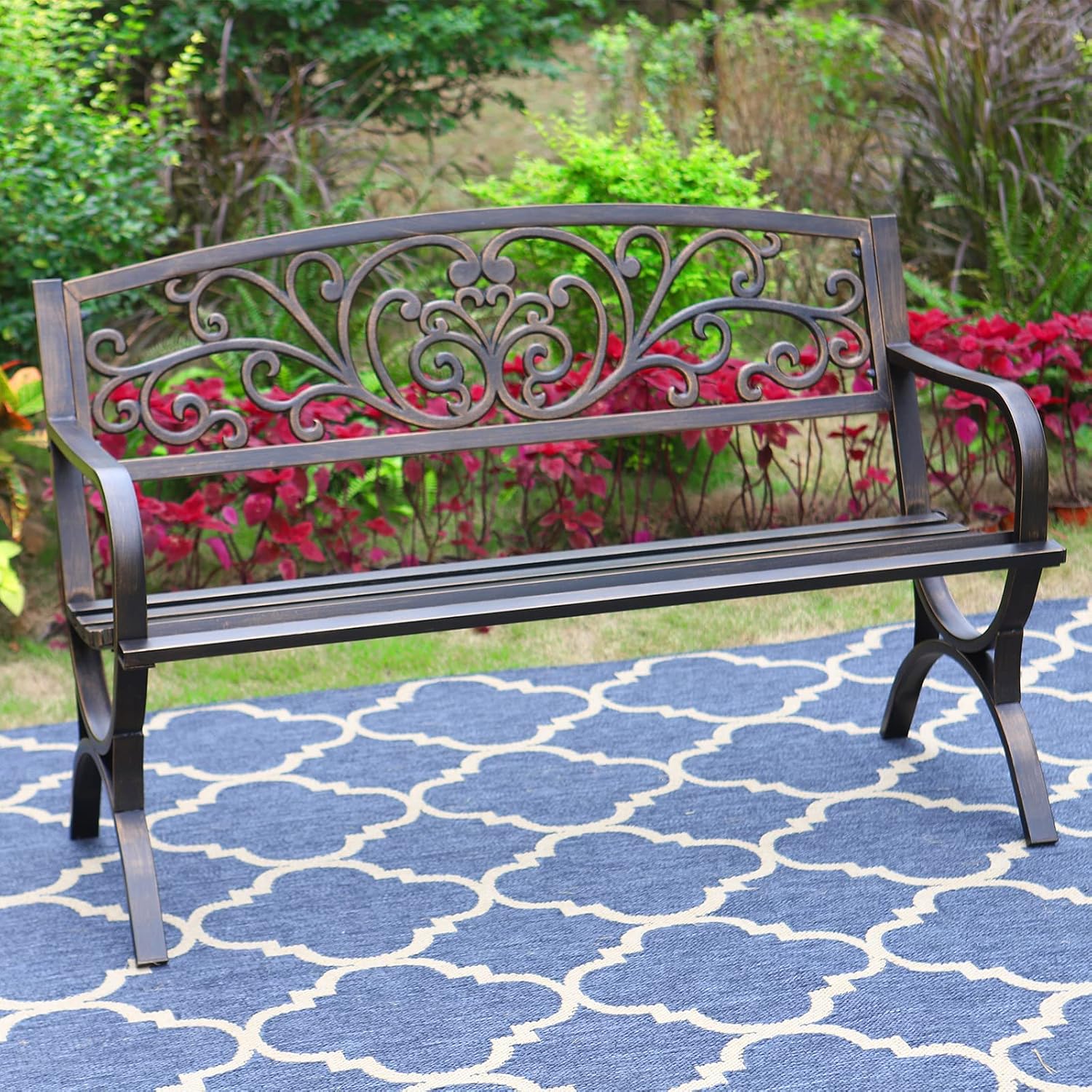 Outdoor Furniture Metal Chairs - Bronz 50 İnç Dış Mekan Bahçe