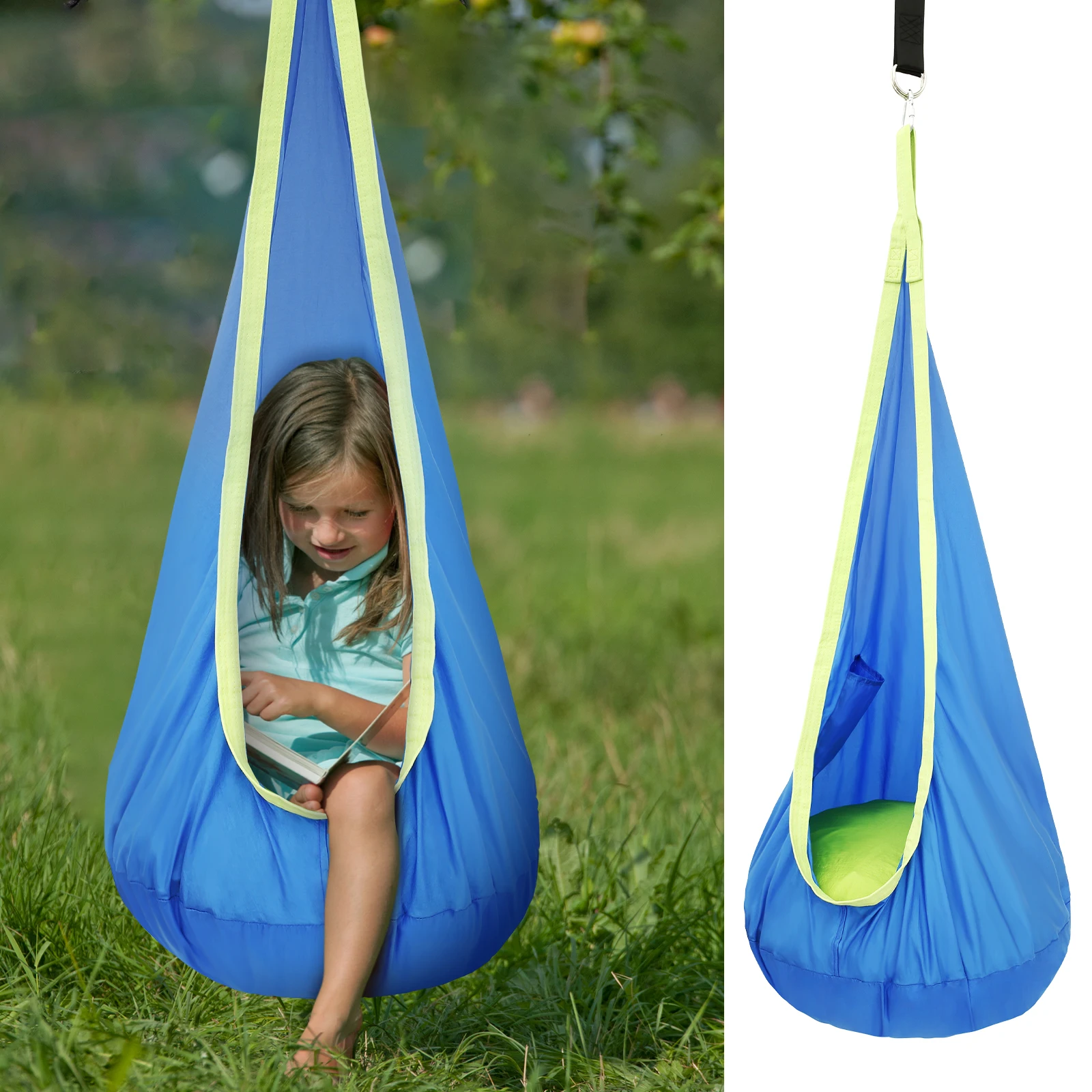 Outdoor Furniture Kids - Sandalye Duyusal Salıncak Sandalye Çocuk Kapsül