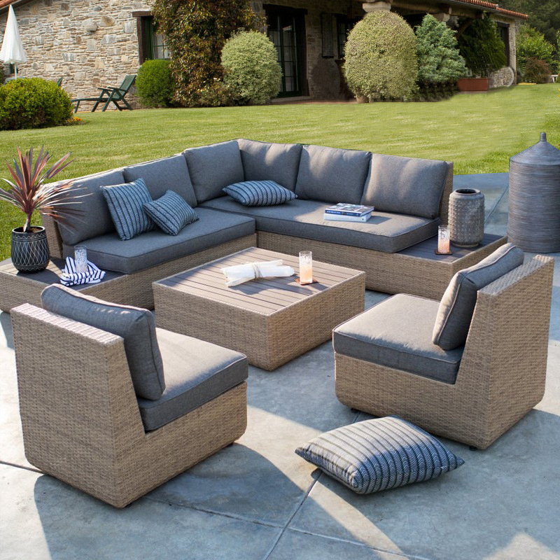 Outdoor Furniture Metal Chairs - Dış Mekan Kanepe Avlu Rattan Bahçe