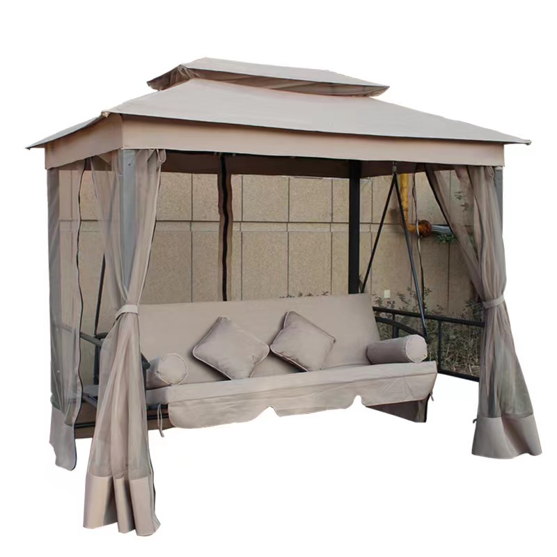 Garden Swing Chair - Gölgelikli Veranda Asma Salıncak Sandalyesi, Açık