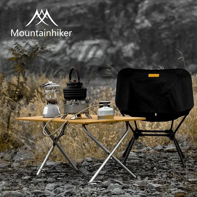 Outdoor Furniture Australia - MOUNTAINHIKER 2/3 Bambu Katlanır Masa Açık