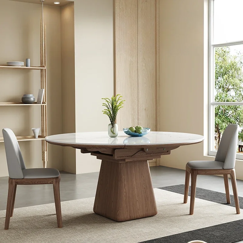Outdoor Furniture Kids - Arduvaz Uzatılabilir Masa Yemek Masası Yuvarlak