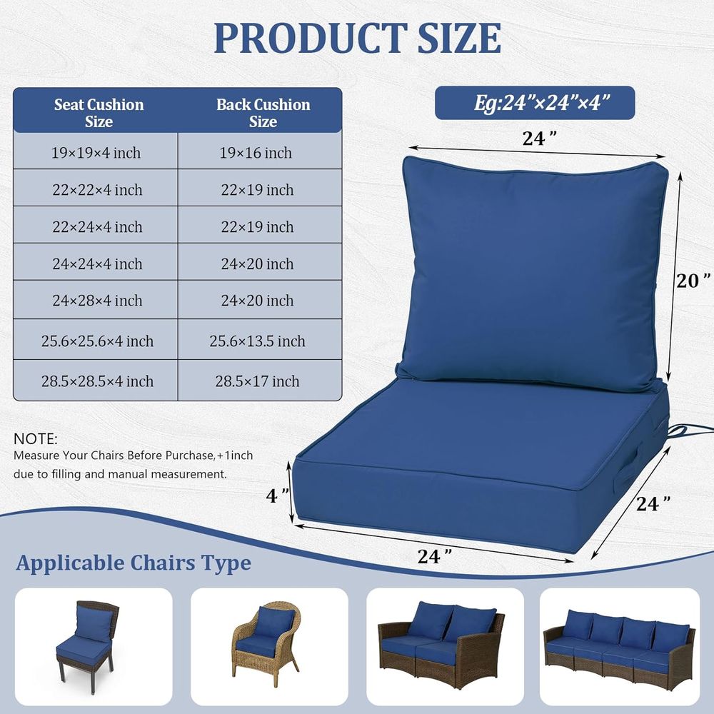 24x24 Dış Mekan Derin Koltuk M - Outdoor Furniture Cushions incelemesi ve fiyatı