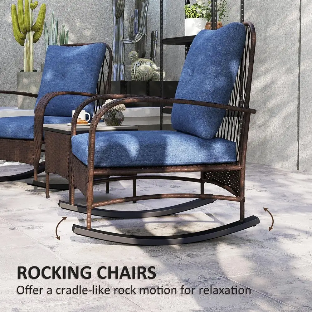 PE Rattan Sallanan Sandalyeler - Outdoor Furniture Metal Chairs incelemesi ve fiyatı