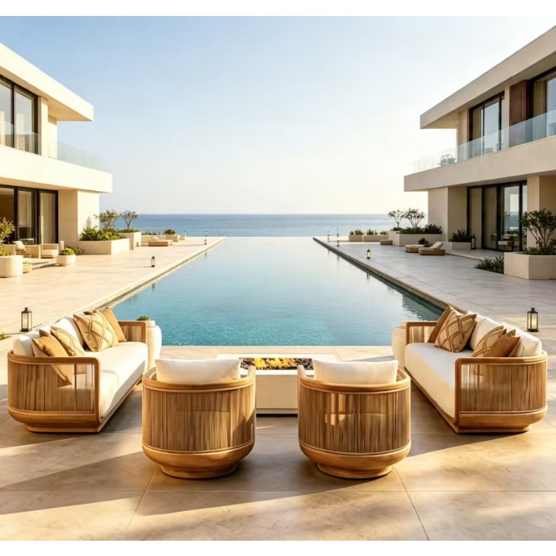 Veranda Tik Ahşap Şezlong Güne - Outdoor Daybed Furniture incelemesi ve fiyatı
