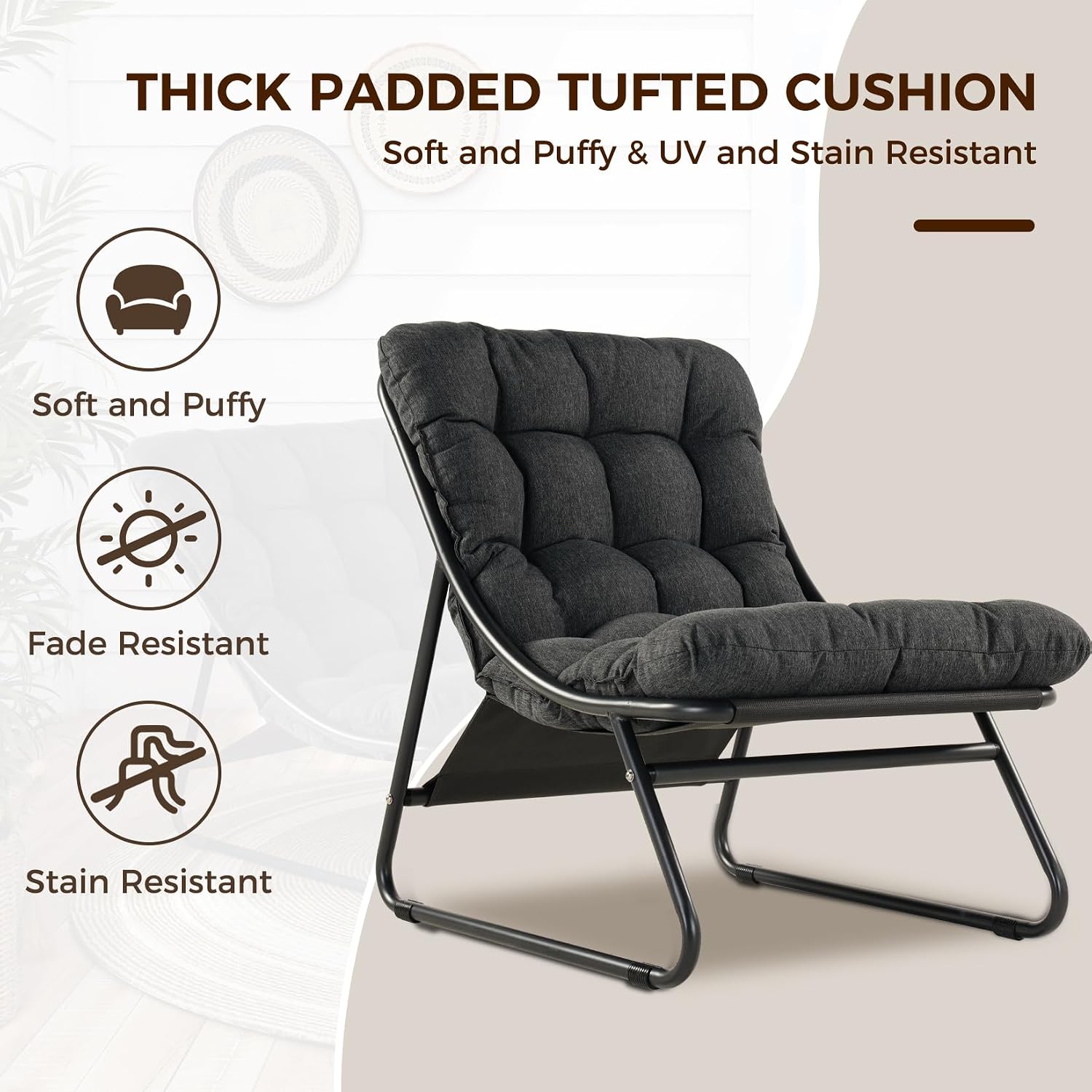 Ayak Dayama Yerli ve Minderli  - Outdoor Furniture Metal Chairs incelemesi ve fiyatı