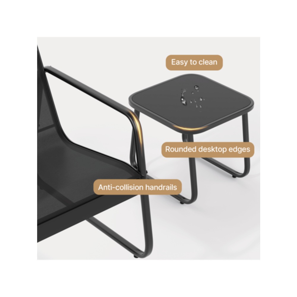 3 Parçalı Veranda Mobilya Seti - Outdoor Furniture Metal Chairs incelemesi ve fiyatı