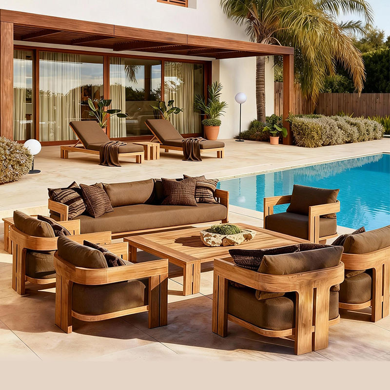 Dış Mekan Tik Ahşap Kanepe Tak - Outdoor Furniture Metal Chairs incelemesi ve fiyatı