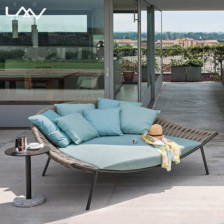 Modern Dış Mekan Bahçe Örgülü  - Outdoor Daybed Furniture incelemesi ve fiyatı