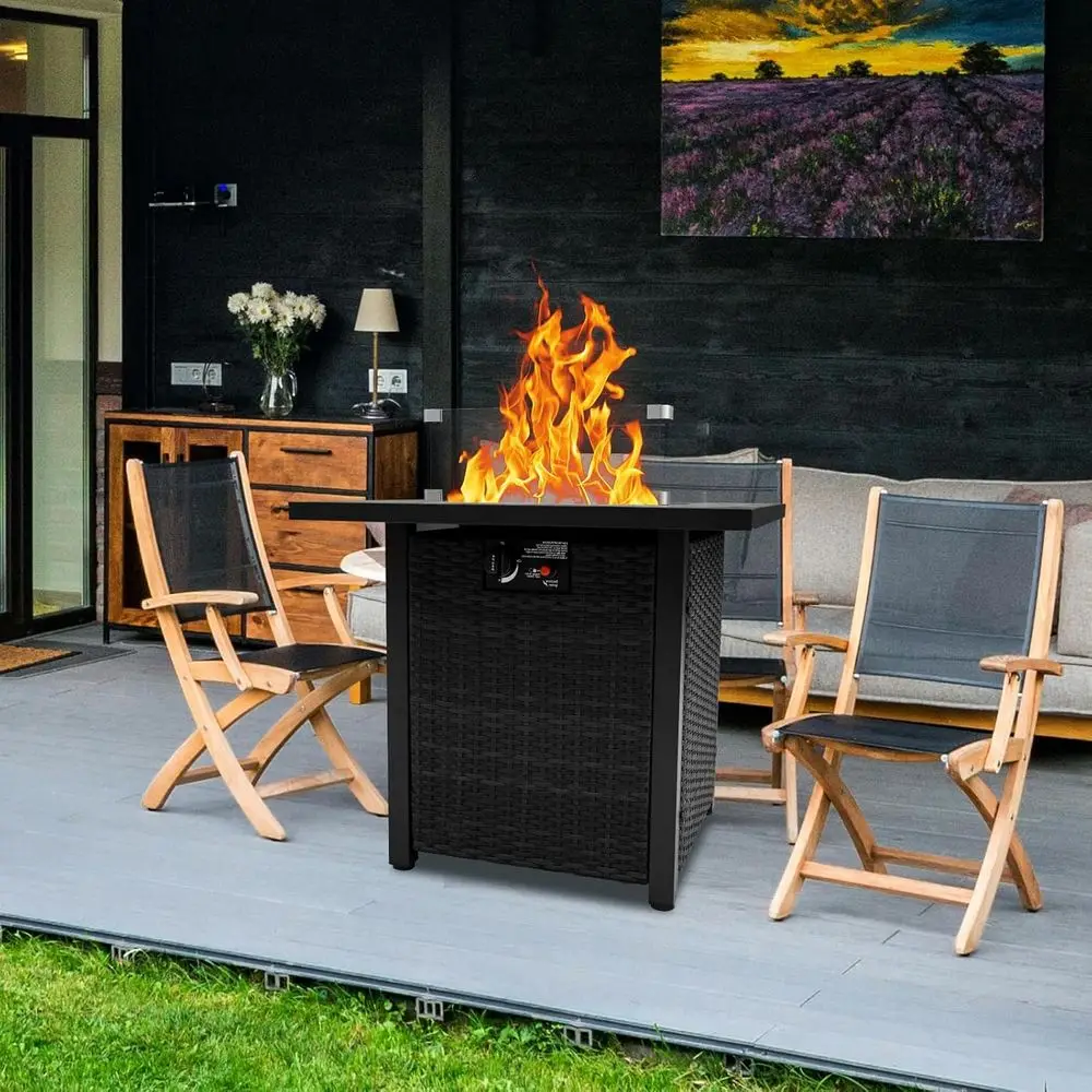 Hasır Dış Mekan Veranda Mobily - Outdoor Furniture With Fire Pit incelemesi ve fiyatı