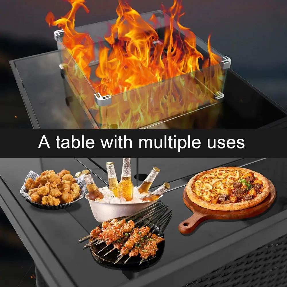 Hasır Dış Mekan Veranda Mobily - Outdoor Furniture With Fire Pit incelemesi ve fiyatı