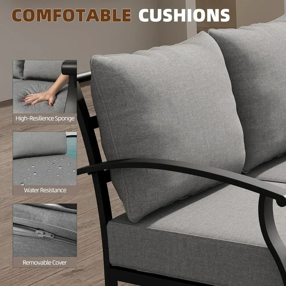 Gri Dış Mekan Metal Bahçe Mobi - Outdoor Furniture Metal Chairs incelemesi ve fiyatı
