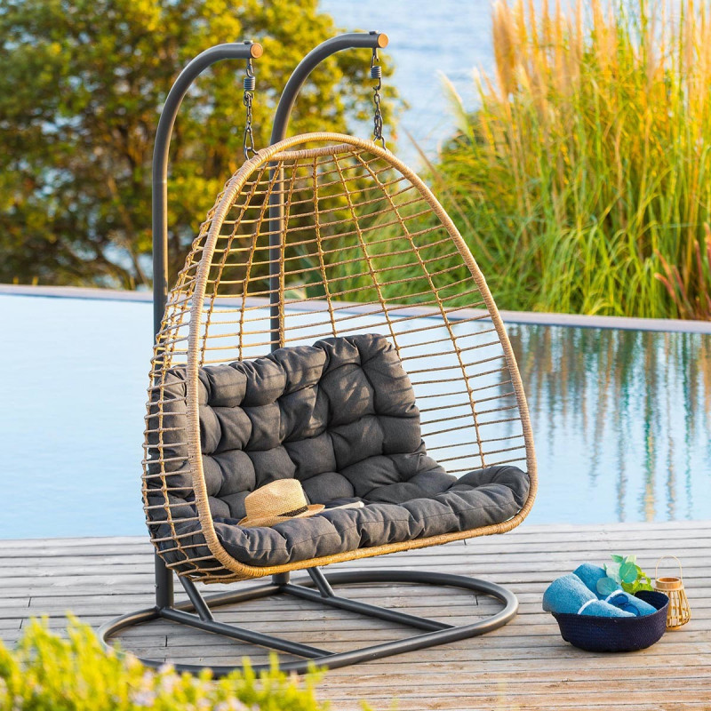 Lüks 2 Kişilik Asma Sandalyele - Outdoor Furniture Egg Chair incelemesi ve fiyatı