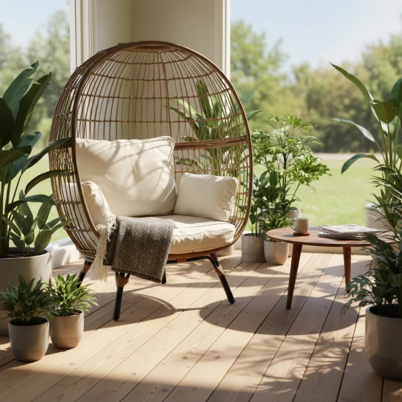 Yüksek kaliteli dış mekan hası - Outdoor Furniture Egg Chair incelemesi ve fiyatı